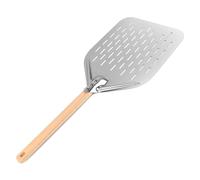 VFANDV Pala per Pizza Forata, Professionale 12 Pollici Alluminio 40 x 30 cm Pala per Pizza con Grande Superficie e Manico Rimovibile