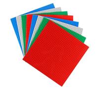 VFANDV Pannelli da Costruzione, 8 Pezzi Costruzione Classico Piastre di Base 25 * 25cm Basi per Costruzioni con 32x32 Bottoncini Pannelli Compatibili Compatibile con Tutte le Principali Marche