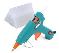 VFANDV Pistola per Colla a Caldo 60 Pezzi 7mm100mm Stick & 20W Mini Colla a