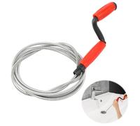 VFANDV Stura Lavandini e Scarichi, 235cm x 6mm Sonda Sturatubi Pulitore a Spirale del Pluviale Stura WC Molla Sturatubi e Sturalavandini per la Pulizia delle Tubature della Cucina e del Bagno (Rosso)