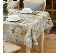 VFBCRDSJ Tovaglia Rettangolare in Tessuto Spesso e Resistente per la Decorazione Del Tavolo da Pranzo Della Cucina/Light Gray B/140 X 210Cm