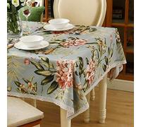 VFBCRDSJ Tovaglia Rettangolare in Tessuto Spesso e Resistente per la Decorazione Del Tavolo da Pranzo Della Cucina/Blue B/140 X 210Cm