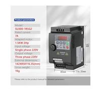 VFD, Convertitore di frequenza VFD AC 220 380 da 0,75 a 5, kW, inverter for regolatore velocità del motore trifase,Multi-protezione(1.5KW 220V 1PH-3PH)