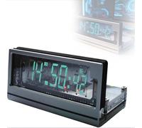 VFD Orologio con display fluorescente a vuoto, orologio digitale con memoria di spegnimento e chip ad alta precisione, servizio orario WiFi e visualizzazione del giorno della settimana/meteo per sala