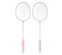 VFdthR Badminton Set Racchetta da Badminton Double Beat in Lega, Attacco e Difesa, con Borsa for Esercizi(Pink with Bag)