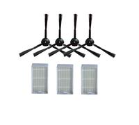 VFEBTSD 6 pezzi di filtro HEPA in spugna e 4 pezzi di spazzola laterale for aspirapolvere robot compatibili con accessori Chuwi V55 V50 V5 V5s V3 V3s V50 Pro X5(4side brush 3hepa)