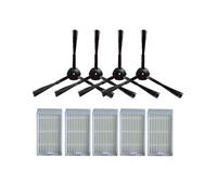 VFEBTSD 6 pezzi di filtro HEPA in spugna e 4 pezzi di spazzola laterale for aspirapolvere robot compatibili con accessori Chuwi V55 V50 V5 V5s V3 V3s V50 Pro X5(4side brush 5hepa)