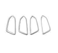 VFEBTSD Accessori compatibili con Renault Clio Arkana Captur LUTECIA Triber 2019-2024 maniglia della porta interna modanature in fibra di carbonio styling (argento opaco)