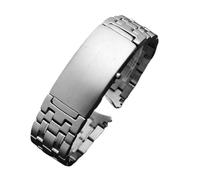 VFEBTSD Cinturini for orologi compatibili con Omega PLANET OCEAN 007 SEAMASTER 600 Cinturino in metallo Accessori for da uomo for orologio in acciaio inossidabile Catena(9Beads-Silvery,18mm)