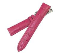 VFEBTSD Cinturino for orologio compatibile con Patek Philippe AQUANAUT in pelle nera marrone blu colorato(Rosered,21MM_GOLDEN BUCKLE)