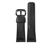 VFEBTSD Cinturino for orologio compatibile con Sevenfriday S2 / P3 / M2 in pelle italiana da uomo marrone nero rosso verde 28 mm(Black-silver)