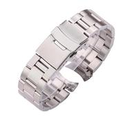 VFEBTSD Cinturino for orologio in acciaio inossidabile da 20 mm e 22, argento, nero, estremità curva, cinturino in metallo for donna uomo(Silver,22mm)