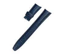 VFEBTSD Cinturino for orologio in coccodrillo da 20 mm, 21 e 22, compatibile con cinturino for IWC Portugues Pilot, nero, blu marrone(Blue,21MM_NO BUCKLE)
