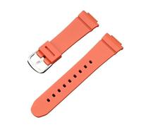 VFEBTSD Cinturino in gomma compatibile con Casio -G BGA-130/160/161 BGD-140/141 BGD-5000 da uomo e donna, sportivo, impermeabile, cinturino di ricambio for orologio(Orange)
