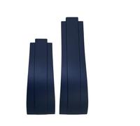 VFEBTSD Cinturino in gomma compatibile con Rolex Daytona Yacht Master Oysterflex da 20 mm, 21 mm, 18 mm, 19 mm, fibbia in silicone per regolazione fine (blu, 20 mm, senza fibbia)