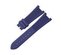 VFEBTSD Cinturino in gomma siliconica compatibile con Patek Philippe Nautilus serie 5711 5712 5980 cinturino impermeabile for orologio da uomo(Blue-no buckle)