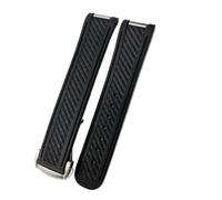 VFEBTSD Cinturino in gomma siliconica da 20 mm compatibile con Omega compatibile con Seamaster 300 AT150 Aqua Terra Ultra Light 8900 con fibbia in acciaio bracciali, 20mm NO Buckle