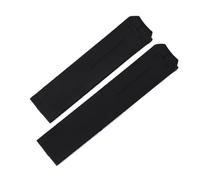 VFEBTSD Cinturino in gomma siliconica nera e arancione da 20 mm 21 compatibile con il cinturino dell'orologio uomo Tissot TOUCH COLLECTION EXPERT SOLAR Series T091T013 T081(Black no clasp,21mm)
