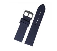 VFEBTSD Cinturino in nylon tela 20mm 22mm compatibile con Breitling Seiko SKX007 SKX009 Citizen Water Ghost cinturino orologio sportivo(Blue-black A,22mm)