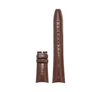 VFEBTSD Cinturino in pelle compatibile con IWC fibbia pieghevole, cinturino da polso sostitutivo in bovina for uomo e donna, accessori for orologi(Brown 1 no buckle,22mm)