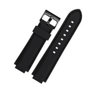 VFEBTSD Cinturino in silicone compatibile con Oris Aquis Watch Band cinturino impermeabile sportivo cinturino in gomma nero convesso 22 x 12 mm 24 x 11 mm 24 x 12 mm, 24mm-10mm