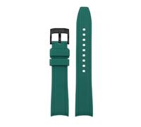VFEBTSD Cinturino per orologio sportivo in gomma siliconica con estremità curva, 20 mm e 22 mm, compatibile con Omega Casio Swordfish Seiko Water Ghost Tissot Sports Watch Band Bracelet, 20mm