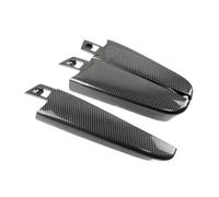 VFEBTSD Compatibile con BMW Serie 5 F10 F18 2011-2017 3 pezzi LHD/RHD Rivestimento decorativo for maniglia interna della portiera in fibra di carbonio.(LHD)