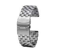 VFEBTSD Compatibile con Casio Hamilton Karki Aviation Field Series Metallo Acciaio inossidabile Cool Shark Net Bracciale Cinturino for orologio 20mm 22mm(76 silver,22mm)