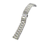 VFEBTSD Compatibile con cinturino for orologio Tissot T060 .407 .408 T-Tempo Automatico 20 mm Cinturino for in acciaio inossidabile 316L Argento Oro Bracciali da uomo(Silver gold,20MM_NO LOGO)