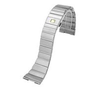 VFEBTSD Compatibile con cinturino in acciaio Omega Double Eagle Constellation Series, bracciale for orologio da uomo e donna, accessori in metallo 17 mm, 23 25(Silver,17MM)