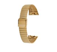VFEBTSD Compatibile con Citizen ANA-DIGI Star River Warship Strap Small Block JG2103 JG2101 JG2105 Retro Watch Band Bracciale a catena Cinturino 18mm(Gold)