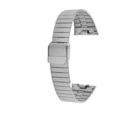 VFEBTSD Compatibile con Citizen ANA-DIGI Star River Warship Strap Small Block JG2103 JG2101 JG2105 Retro Watch Band Bracciale a catena Cinturino 18mm(Silver)