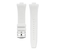 VFEBTSD Compatibile con Citizen NJ0150 NJ0151 NJ0158 Cinturino in gomma fluorurata FKM da polso uomo barra a sgancio rapido(White)