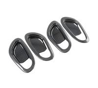 VFEBTSD Compatibile con Nissan Navara NP300 2016-2021 in fibra di carbonio auto maniglia interna ciotola protezione telaio copertura adesivo accessori