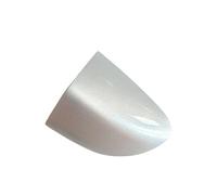 VFEBTSD Copertura maniglia cilindro serratura portiera anteriore sinistra LHD nera argento bianco grigio marrone oro compatibile con Passat B6 B7 R36 CC 3C0837879(LA7W Reflex Silver)