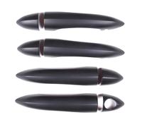 VFEBTSD Copertura per maniglia della portiera dell'auto in ABS nero opaco compatibile con Alfa Romeo Giulia/Stelvio 2017-2020, accessori per lo styling dell'auto (stile 2 senza foro)