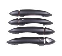 VFEBTSD Copertura per maniglia della portiera dell'auto in ABS nero opaco compatibile con Alfa Romeo Giulia/Stelvio 2017-2020, accessori per lo styling dell'auto (stile 1 con fori)