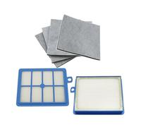 VFEBTSD Filtro Hepa lavabile 2 pezzi H12 H13 + 4 pezzi di cotone motore compatibili con parti di ricambio for aspirapolvere Philips AEG