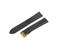 VFEBTSD Il cinturino in pelle Litchi è compatibile con il in Cartier London Solo Series WSTA0029 WSTA0030 da 23 mm for uomo e donna(Black Gold,22mm)