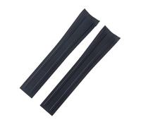 VFEBTSD Sostituzione in fluorogomma forbice Emperor Rudder compatibile con cinturino for orologio Tudor da 39 mm, for uomo fibbia pieghevole a farfalla del 1958 20(Black-silver,20MM_3 GOLD BUCKLE)