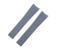 VFEBTSD Sostituzione in fluorogomma forbice Emperor Rudder compatibile con cinturino for orologio Tudor da 39 mm, for uomo fibbia pieghevole a farfalla del 1958 20(Grey-silver,20MM_3 GOLD BUCKLE)