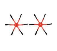 VFEBTSD Spazzola laterale a 6 bracci compatibile con Xiaomi 1s/S7 Maxv Ultra /S7 /S7 Max /S7 Maxv /S5 Max /S6 MaxV MI Robot Aspirapolvere Parte(2pc Orange 6-arm)