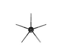 VFEBTSD Spazzola laterale nera a 5 bracci compatibile con robot aspirapolvere Xiaomi S7 Max S7 Maxv T7S T7S Plus S6 S5 MAX S50 S55 E35 E2 G20 (1 pezzo)