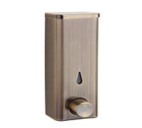 VFfotO Dispenser di sapone da parete per cucina in acciaio inossidabile 304, bottiglia per lavaggio a mano per bagno, dispenser di sapone tipo pressa per hotel (bronzo)