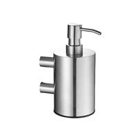 VFfotO Dispenser di sapone manuale in acciaio inossidabile Dispenser di sapone a parete Dispenser di sapone da banco Pressa a mano Dispenser di sapone a mano Forniture alberghiere (trafilatura rotonda