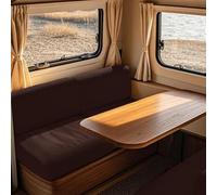 VFGFDJNDFX Elasticizzato Copri Divano Per Caravan, Senza Braccioli Fodera Divano Protezione Lavabile,Per Camper Auto Panca Copridivano. (Caffè,W 45-65 cm,D 45-65 cm)