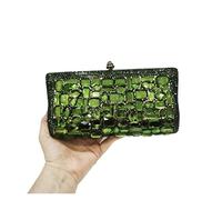 VFIDPSU Borse da sera in cristallo for cena e festa da donna, pochette in vetro, borsa da sera in pietra verde, borsetta da sposa for matrimonio(Green)