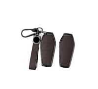 VFKJGNcgfb Compatibile for BYD Atto 3 Song PRO Lied Han EV Max Yuan Plus Tang DM 2018 Qin Plus Borsa protettiva in pelle metallica(Brown Set2)