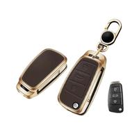 VFKJGNcgfb Custodia protettiva for chiave for auto, compatibile con Audi C5 C6 R8 A1 A3 A4 A5 A6 A7 Q3 Q5 Q7 S6 B6 B7 B8 8P 8V 8L TT RS RS3 S3 Sline(A-brown)