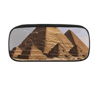 VFKLT Astuccio portamatite con piramide dell'antico Egitto, astuccio portatile, astuccio per matite, matite, cosmetici, per donne e uomini, ufficio, Nero , Taglia unica, Astuccio portamatite
